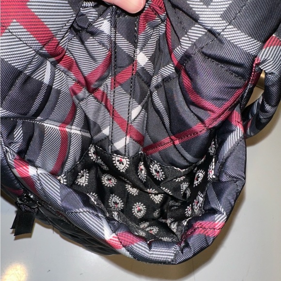 Vera Bradley Paris Plaid Multi-Strap Tote Bag and ID Case in Performance Twill - Picture 7 of 11
